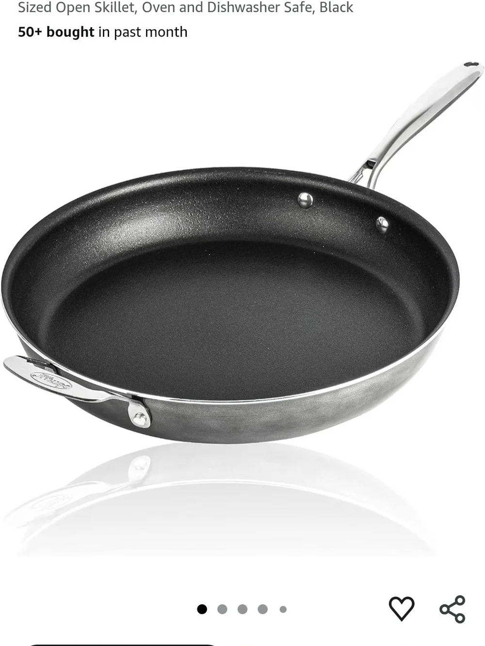 Granitestone Diamond 14-Inch Heavy Duty Nonstick Skillet - Gray
